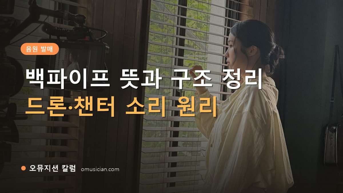백파이프 - 백파이프 뜻과 구조 정리 (오뮤지션 창가 뮤직비디오 촬영 장면)
