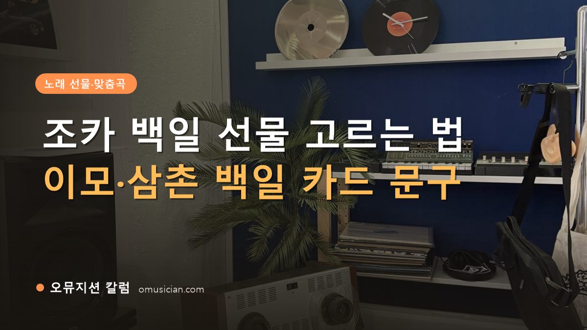 조카 백일 선물 - 조카 백일 선물 고르는 법 (오뮤지션 스튜디오 장비 선반과 턴테이블)