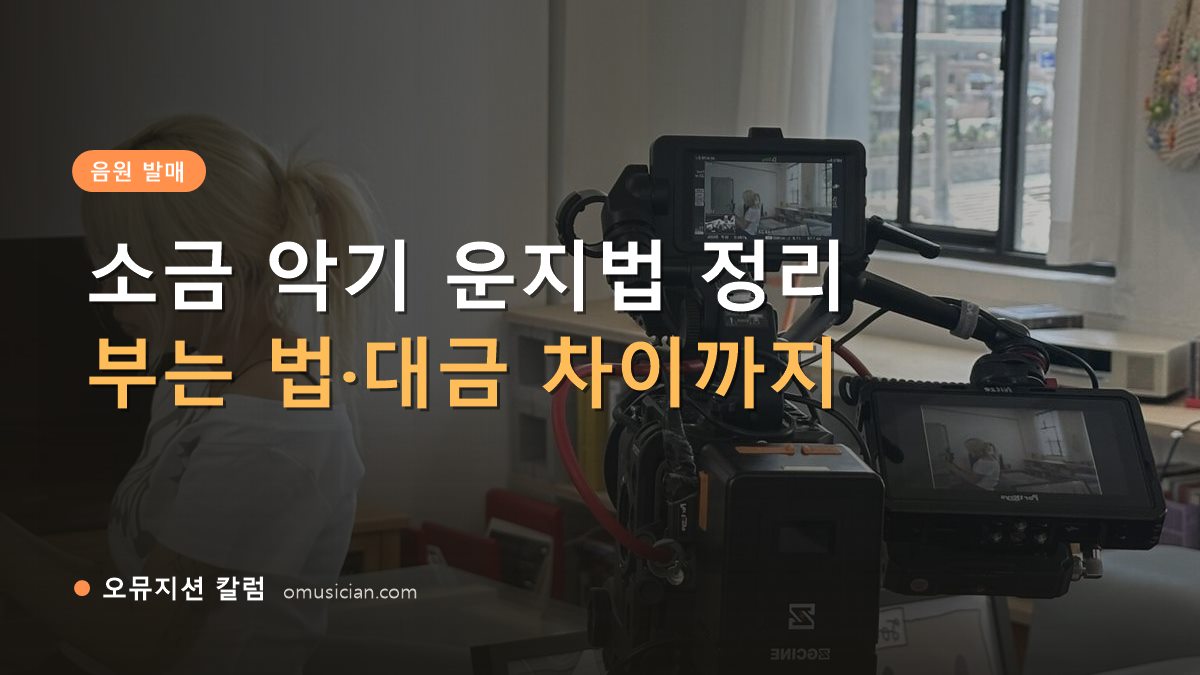 소금 악기 운지법 - 소금 악기 운지법 정리 (오뮤지션 카메라 촬영 현장)